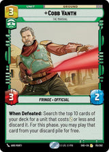 Cobb Vanth - The Marshal - Star Wars Unlimited