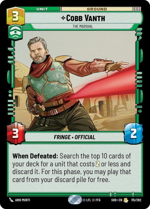 Cobb Vanth - The Marshal - Star Wars Unlimited
