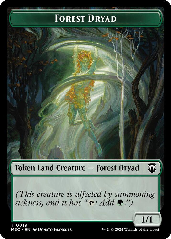 Forest Dryad // Emblem - Vivien Reid Double-Sided Token