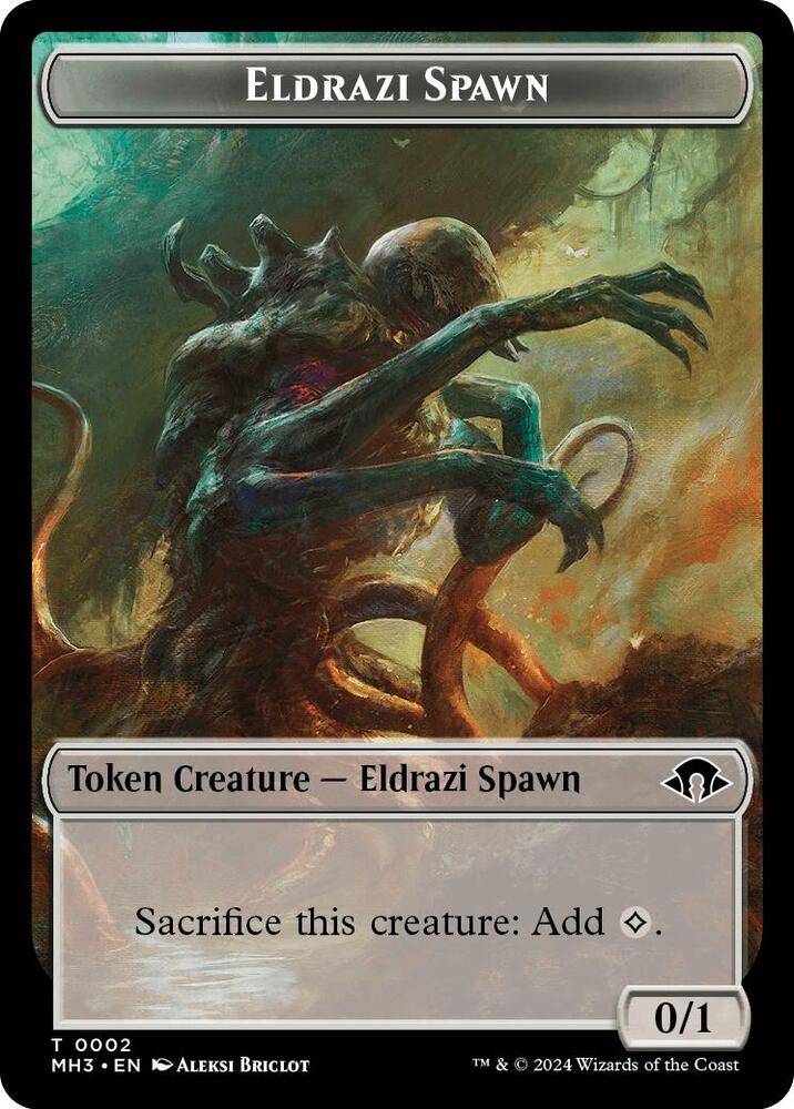 Eldrazi Spawn // Zombie Double-Sided Token