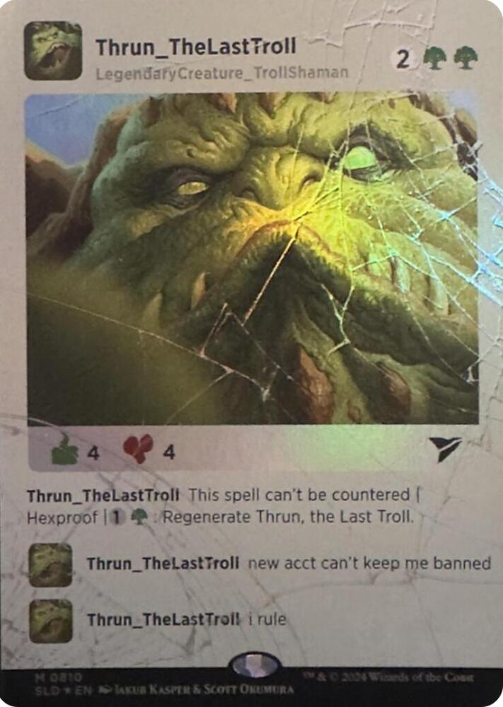 Thrun, the Last Troll (Rainbow Foil)