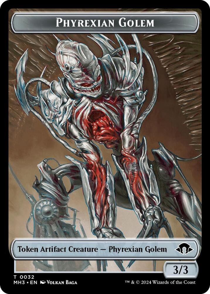 Phyrexian Golem // Energy Reserve Double-Sided Token