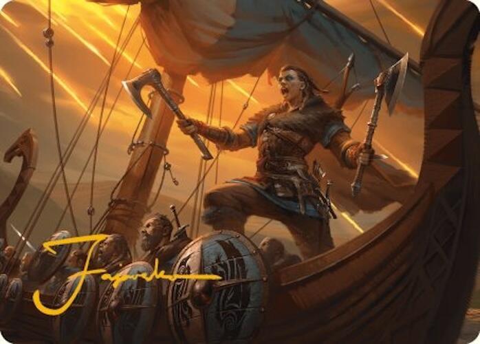 Eivor, Battle-Ready Art Card (Gold-Stamped Signature)