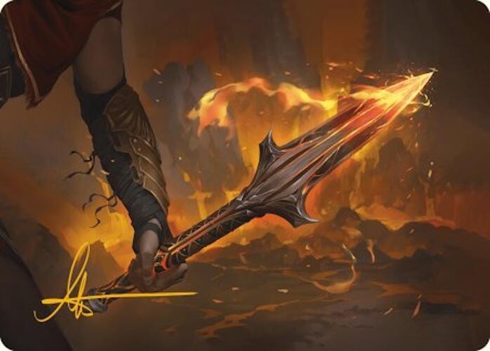 The Spear of Leonidas Art Card (Gold-Stamped Signature)