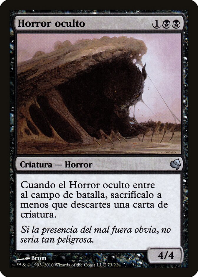 Hidden Horror (Spanish) - "Horror oculto"