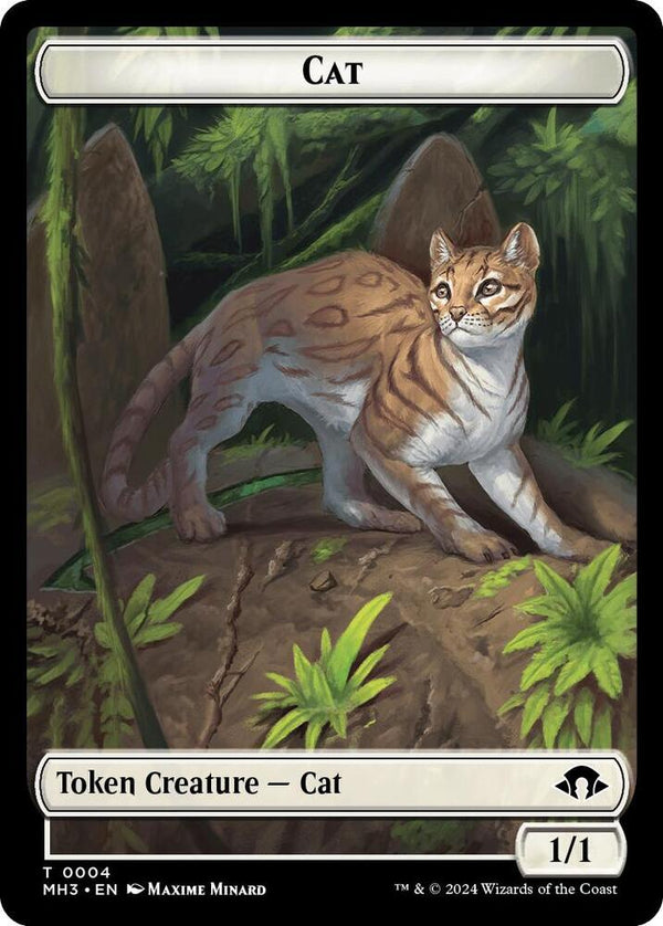 Cat // Energy Reserve Double-Sided Token - Magic: The Gathering
