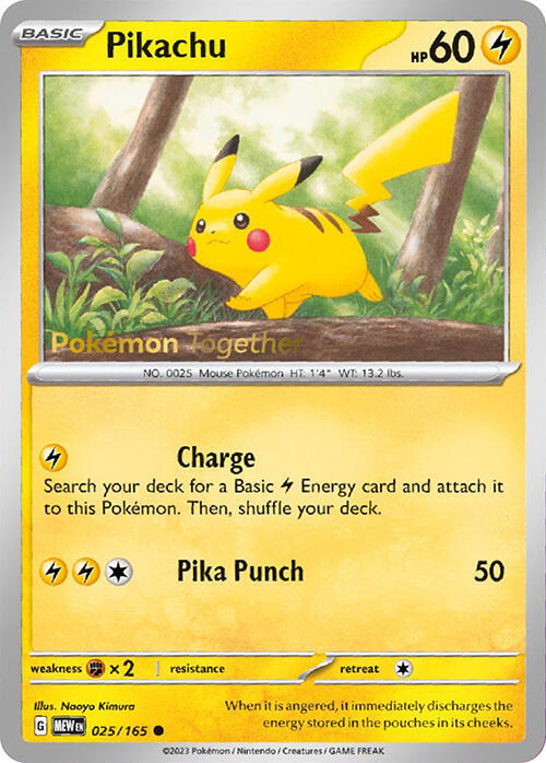 Pikachu - 025/165 (Pokemon Together)