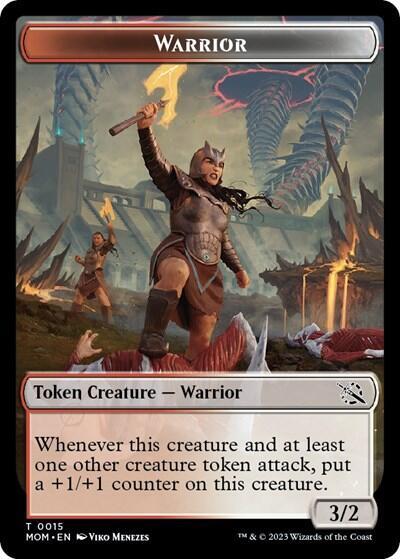 Warrior // Phyrexian Hydra (0012) Double-Sided Token
