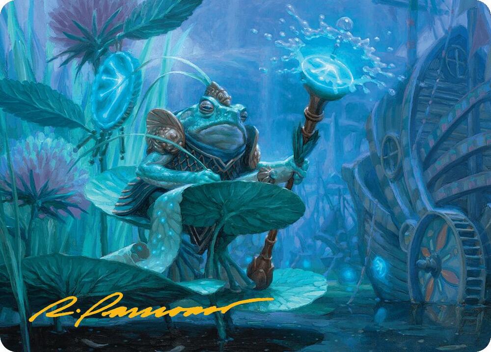 Dour Port-Mage Art Card (Gold-Stamped Signature)