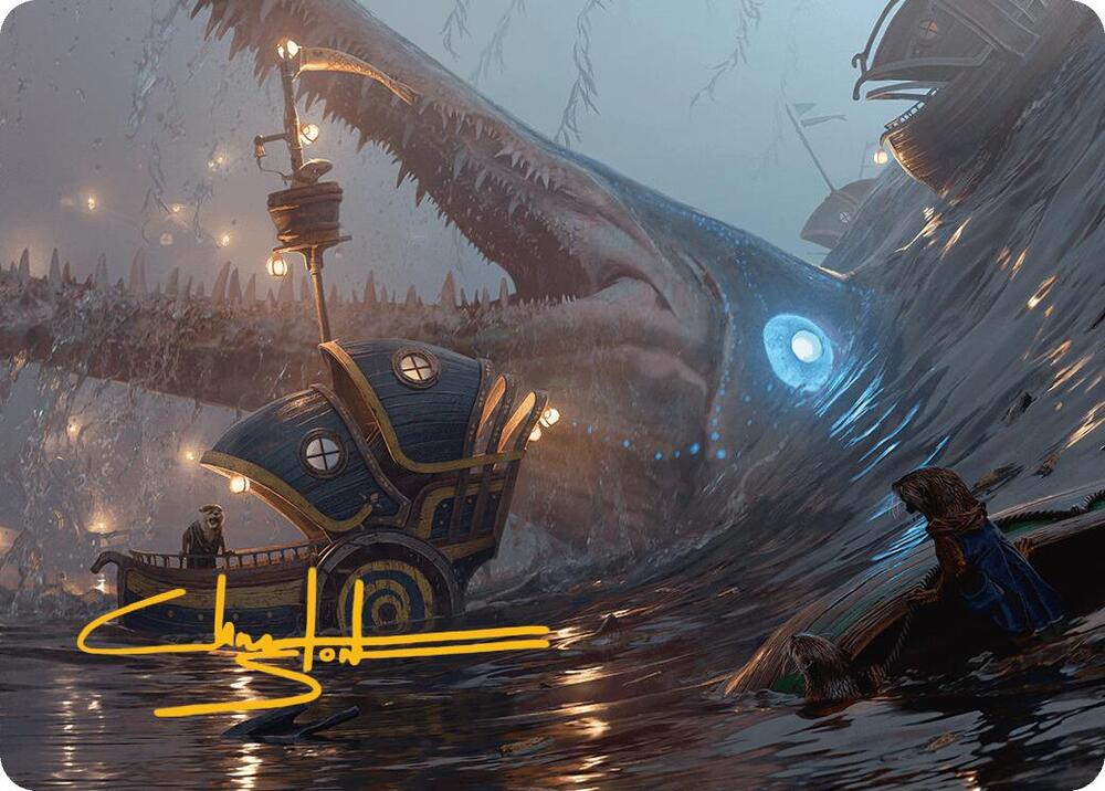 Eluge, the Shoreless Sea Art Card (Gold-Stamped Signature)