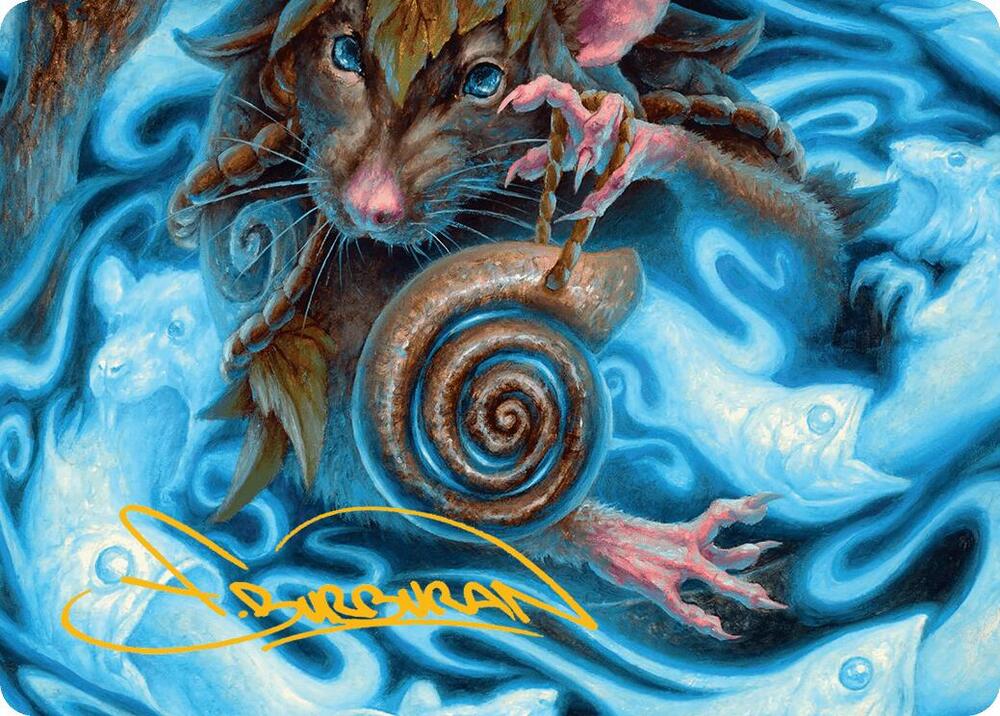 Mind Spiral Art Card (Gold-Stamped Signature)