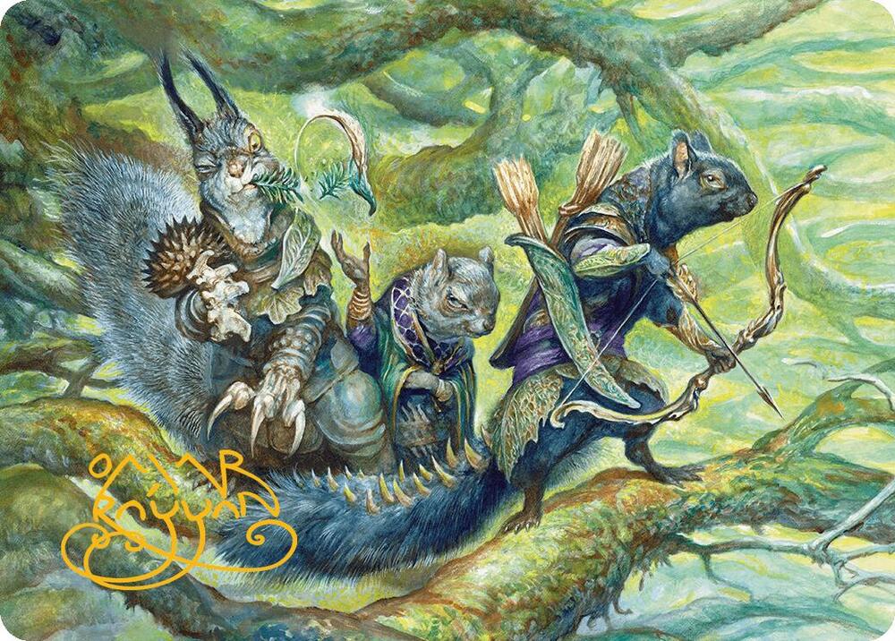 The Odd Acorn Gang Art Card (Gold-Stamped Signature)