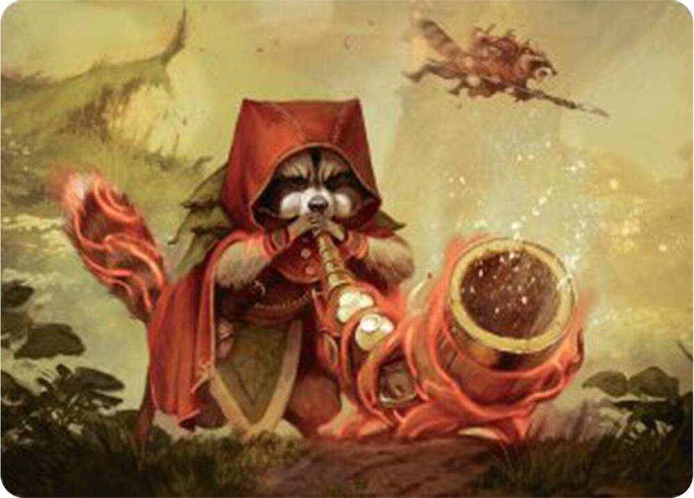 Raccoon Rallier Art Card