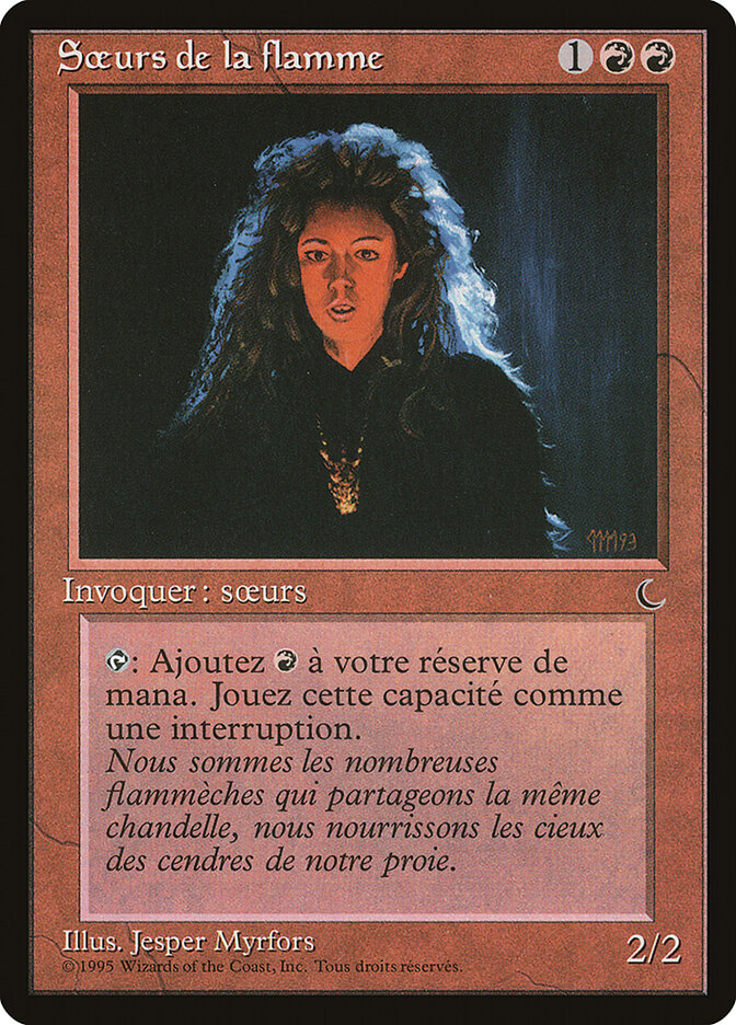 Sisters of the Flame (French) - "Sceurs de la flamme"