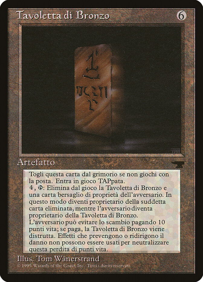 Bronze Tablet (Italian) - "Tavoletta di Bronzo"