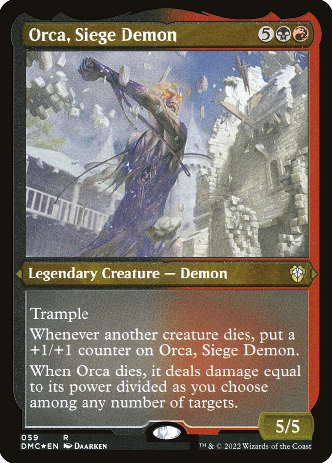 Orca, Siege Demon (Foil Etched)