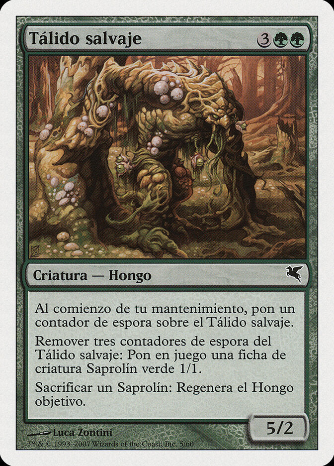 Savage Thallid (Spanish) - "Talido salvaje" (J5)