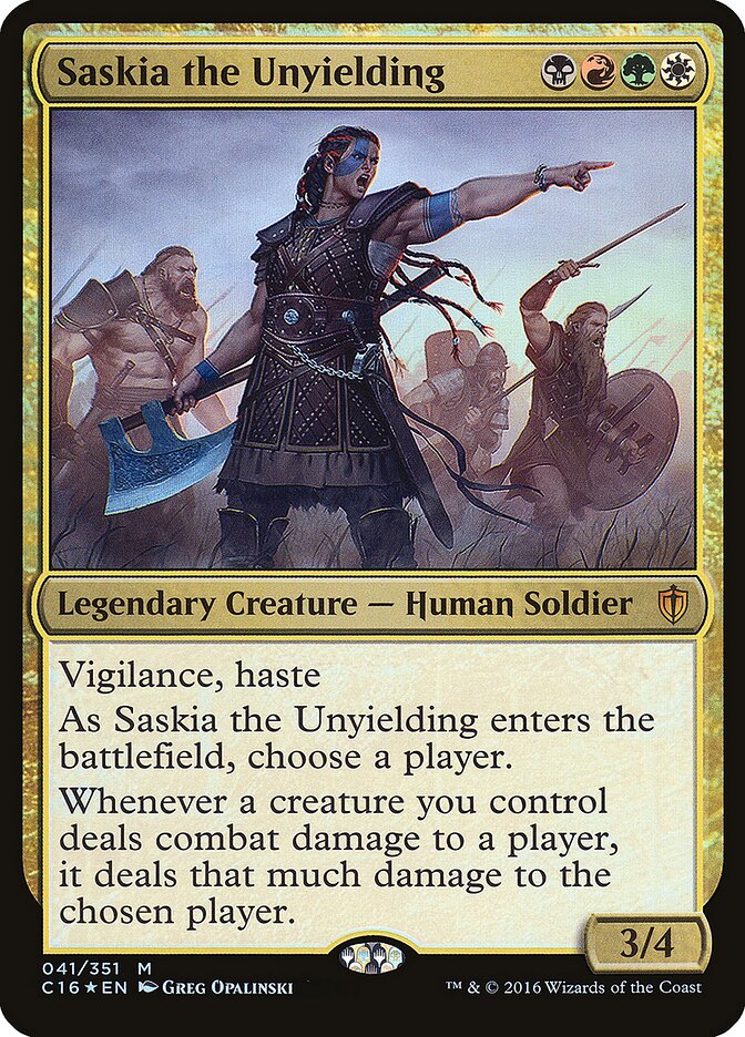 Saskia the Unyielding (Commander 2016)