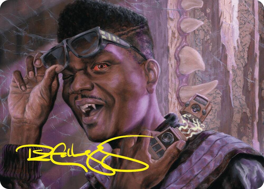 Dashing Bloodsucker Art Card (Gold-Stamped Signature)