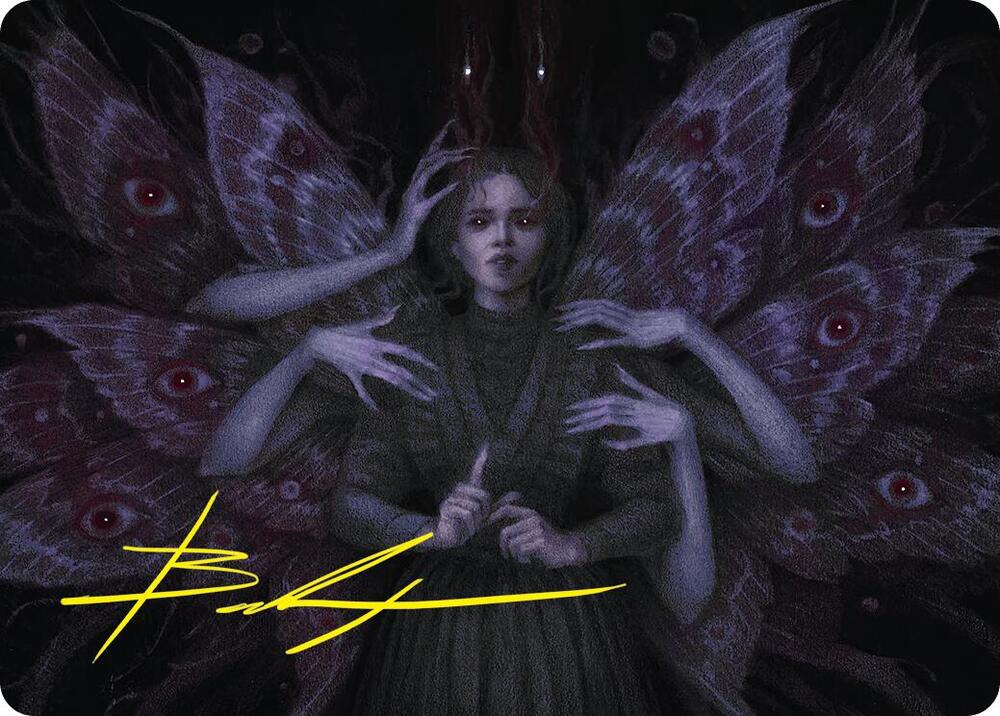 Demonic Counsel Art Card (7/54) (Gold-Stamped Signature)