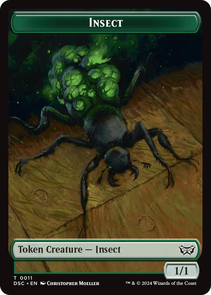 Insect (0011) // Ooze (0014) Double-Sided Token