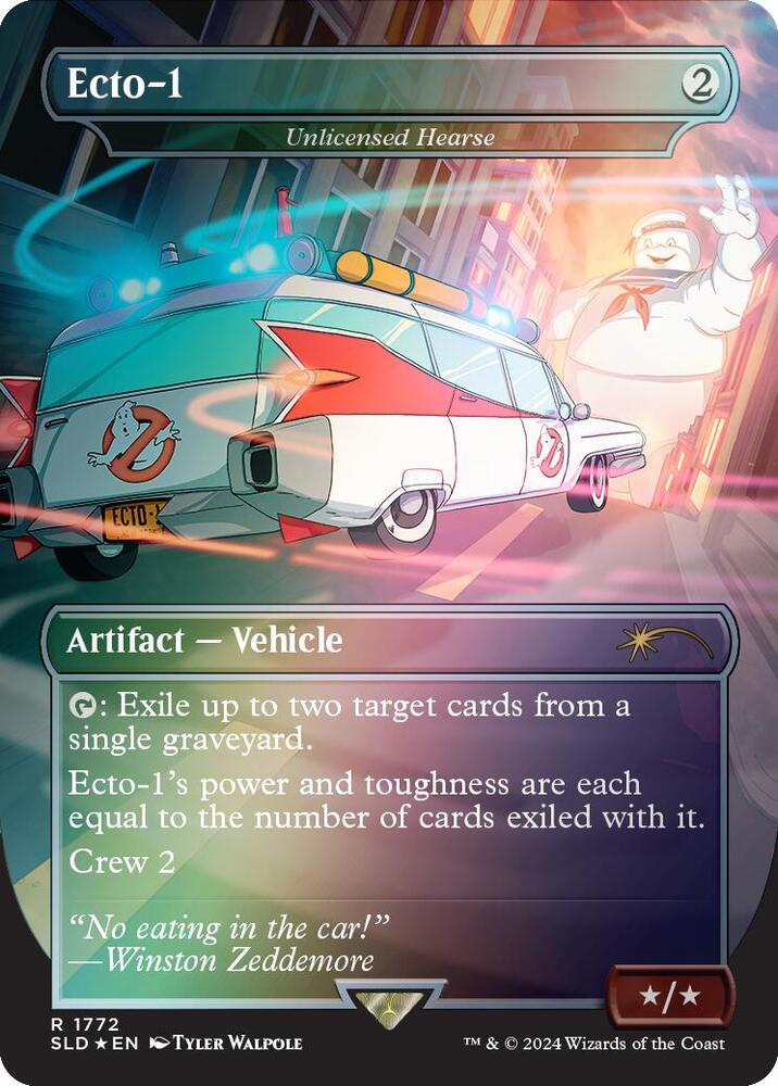 Ecto-1 - Unlicensed Hearse (Rainbow Foil)