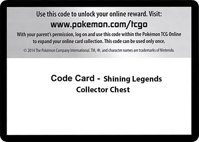 Code Card - Shining Legends Collector Chest
