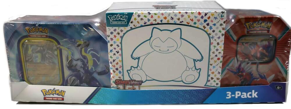 Costco Pokemon Collector 3-Pack: Scarlet & Violet 151 ETB + Paldea Legends Tins