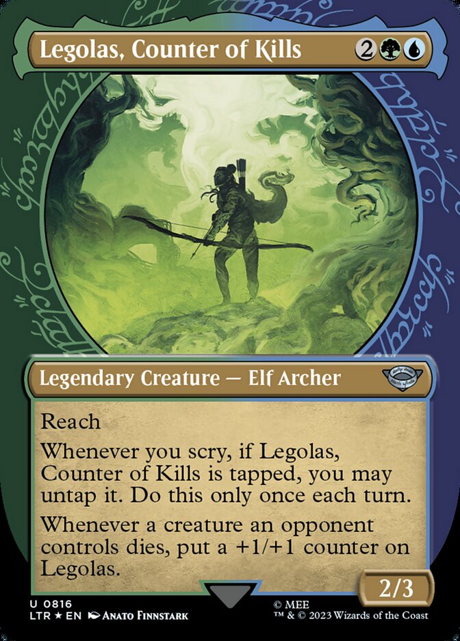 Legolas, Counter of Kills (Showcase) (Surge Foil)