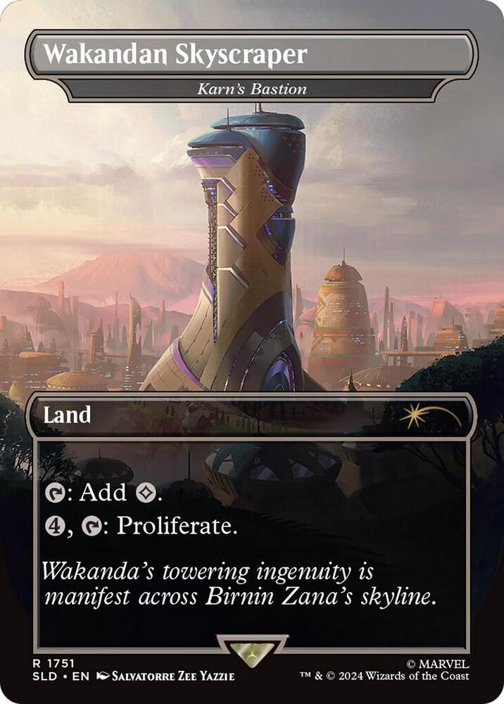 Wakandan Skyscraper - Karn's Bastion (Rainbow Foil)