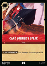 Card Soldier's Spear - Disney Lorcana