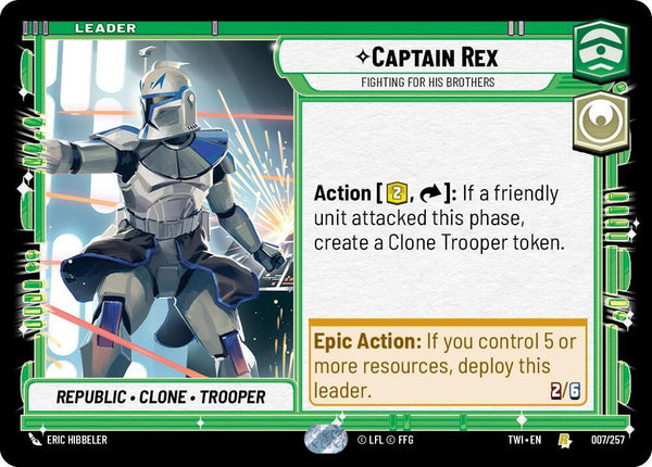 Captain Rex - Fighting For His Brothers - Star Wars Unlimited
