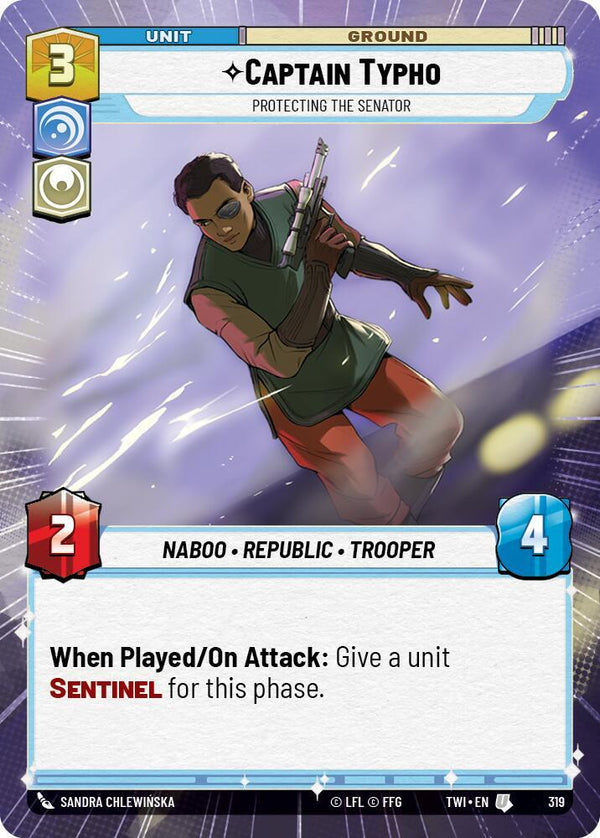 Captain Typho - Protecting the Senator (Hyperspace) - Star Wars Unlimited