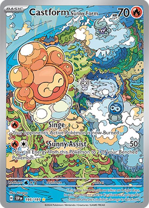 Castform Sunny Form - 195/191 - Pokémon