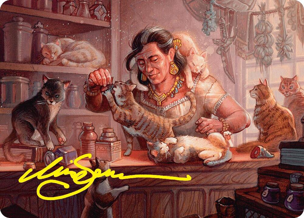 Cat Collector Art Card (1/54) (Gold-Stamped Signature)