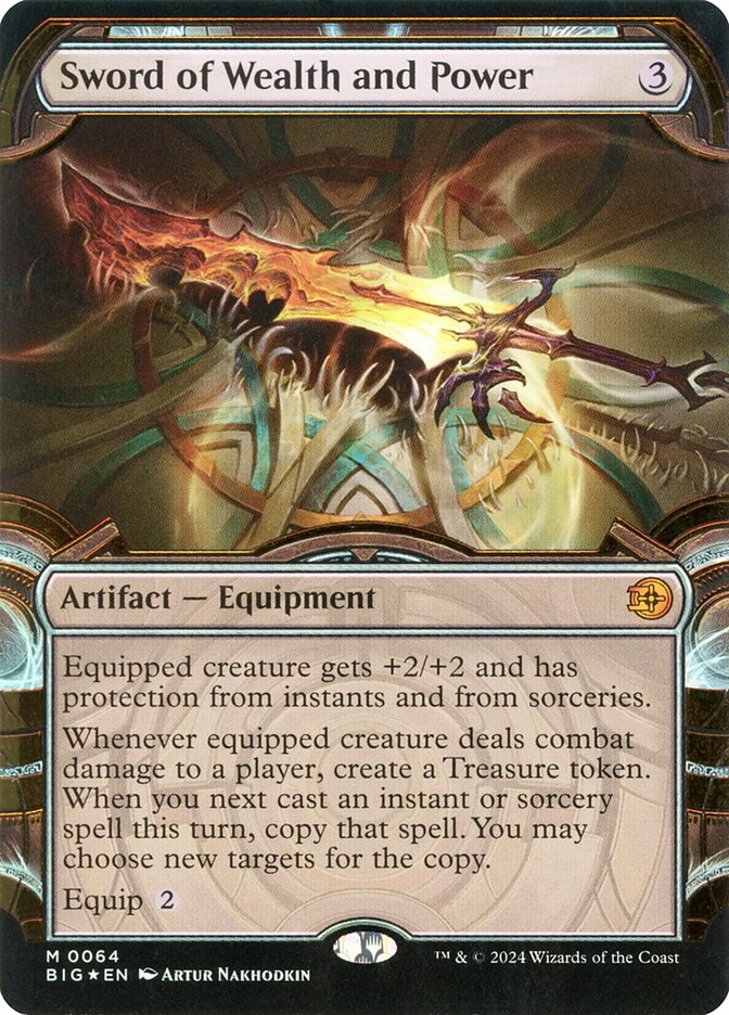 Sword of Wealth and Power (Showcase) (Raised Foil)
