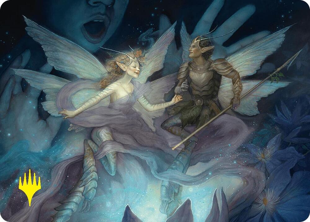 Faebloom Trick Art Card (6/54) (Gold-Stamped Signature)