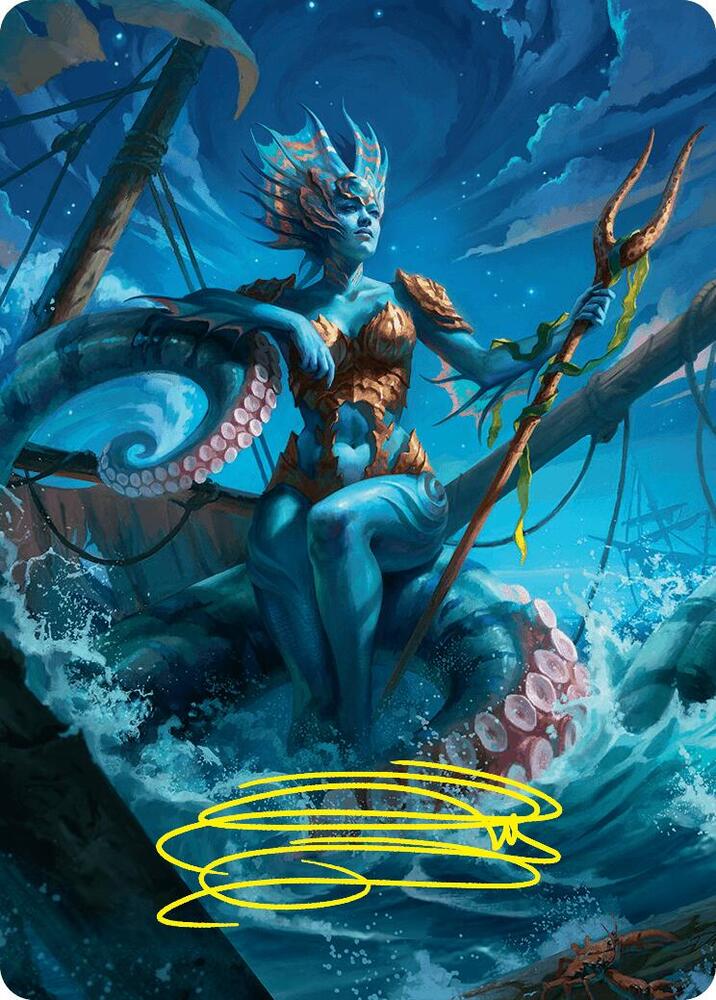 Kiora, the Rising Tide Art Card (30/54) (Gold-Stamped Signature)