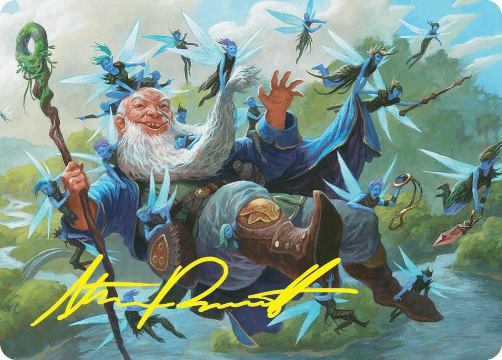 Mischievous Mystic Art Card (7/54) (Gold-Stamped Signature)
