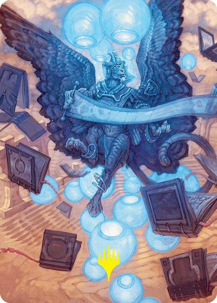 Sphinx of Forgotten Lore Art Card (33/54) (Gold-Stamped Signature)