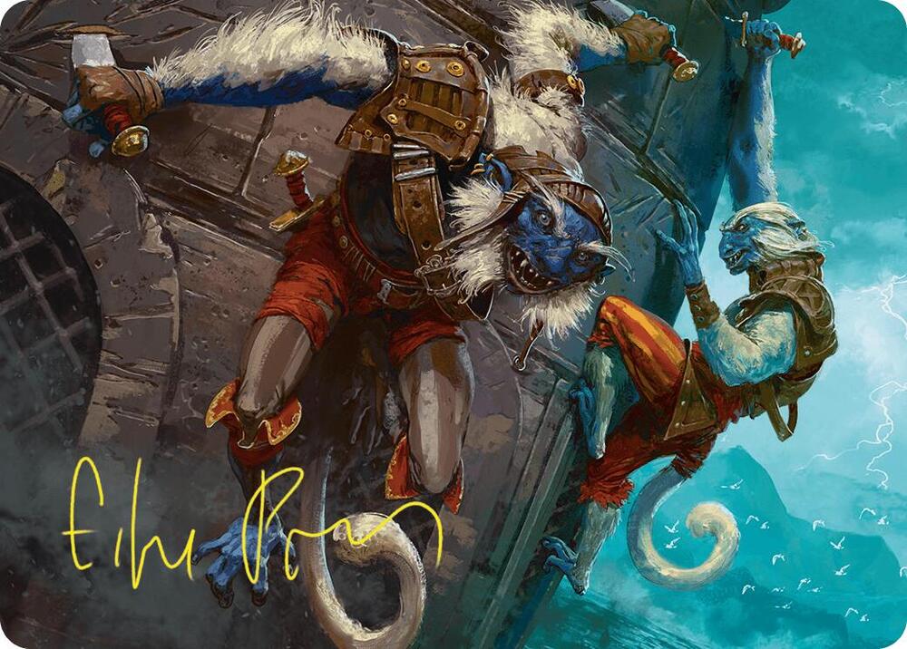 Goblin Boarders Art Card (11/54) (Gold-Stamped Signature)