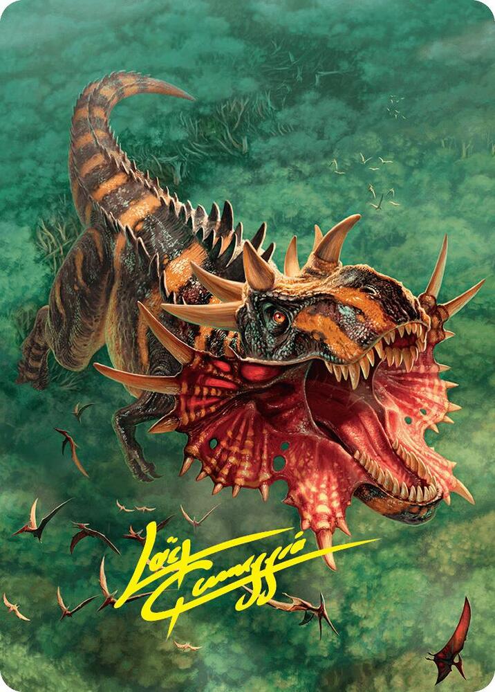 Gigantosaurus Art Card (53/54) (Gold-Stamped Signature)