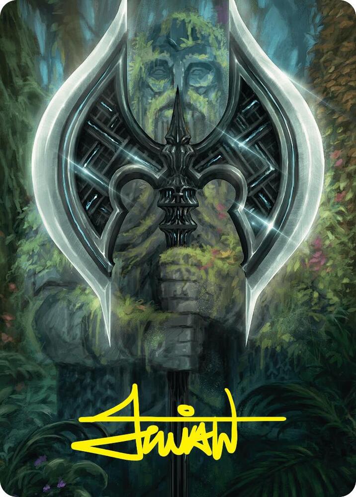 Leyline Axe Art Card (49/54) (Gold-Stamped Signature)