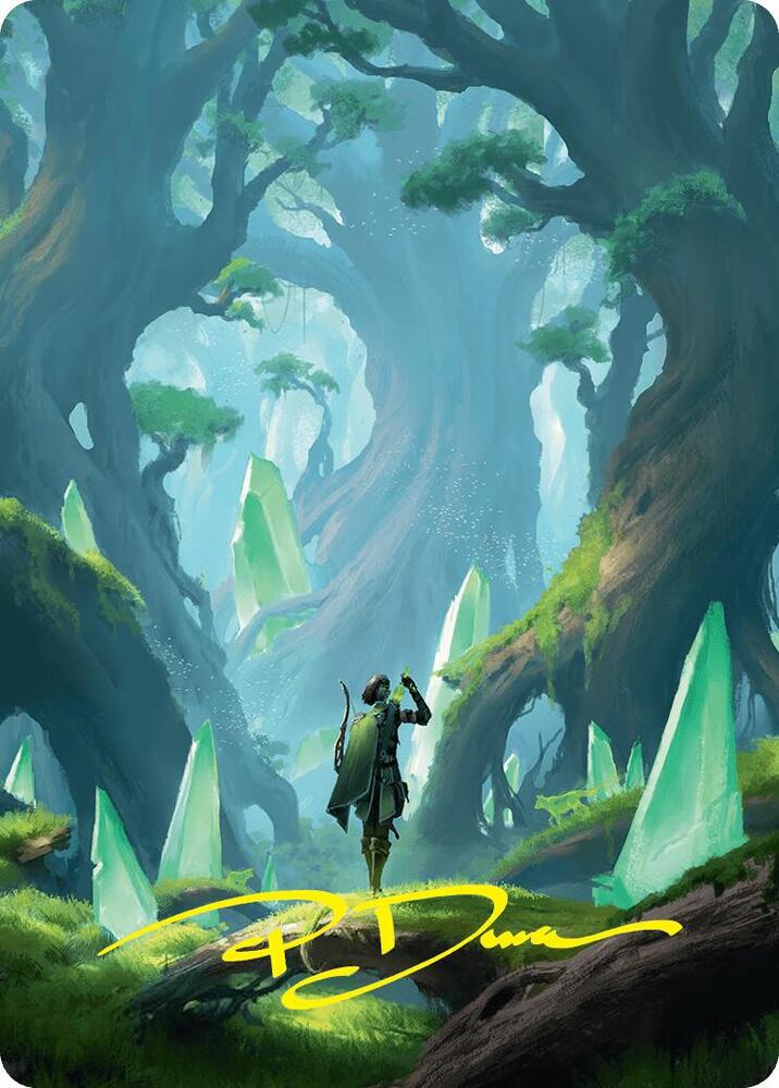 Forest Art Card (25/54) (Gold-Stamped Signature)