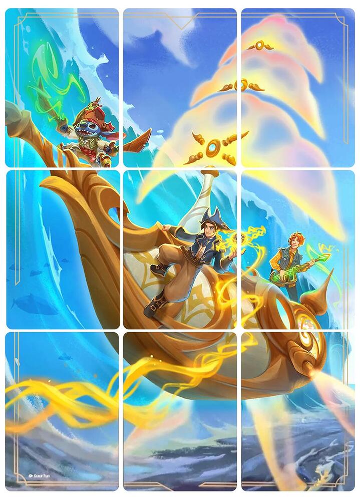 Azurite Sea Puzzle Insert (Set of 9)