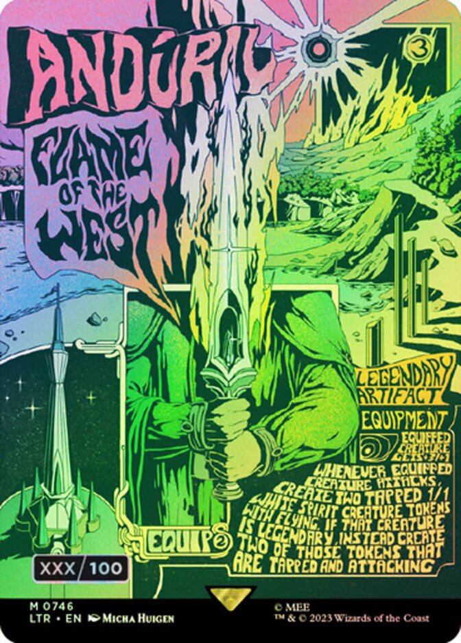 Anduril, Flame of the West (Borderless Poster) (Serial Numbered)