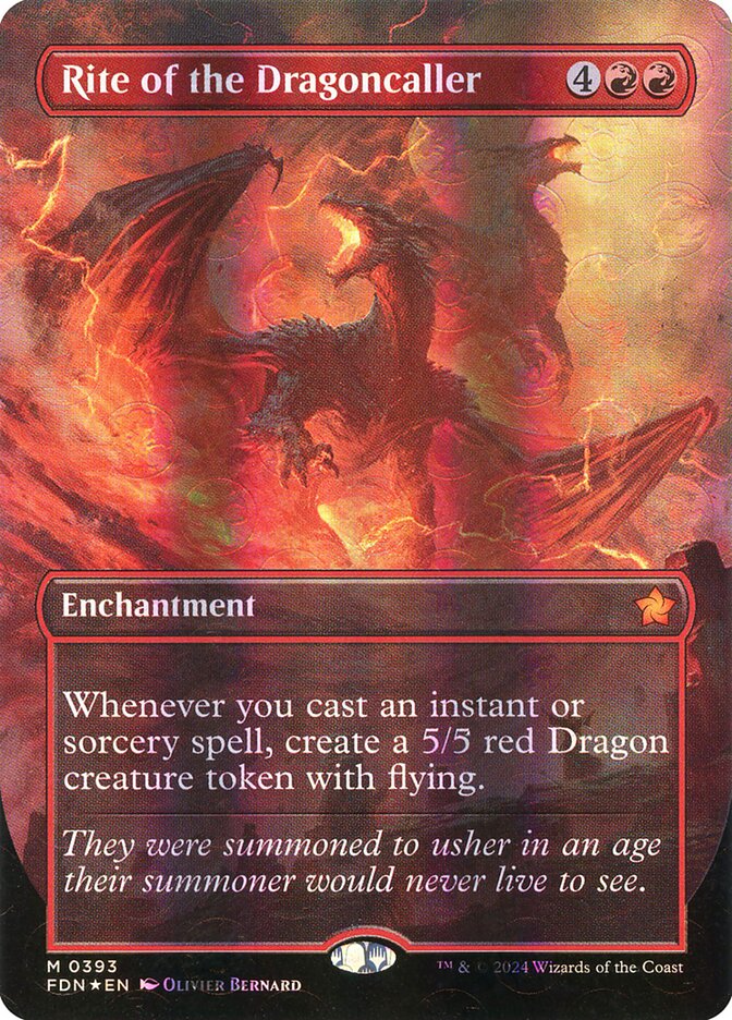 Rite of the Dragoncaller (Borderless) (Mana Foil)