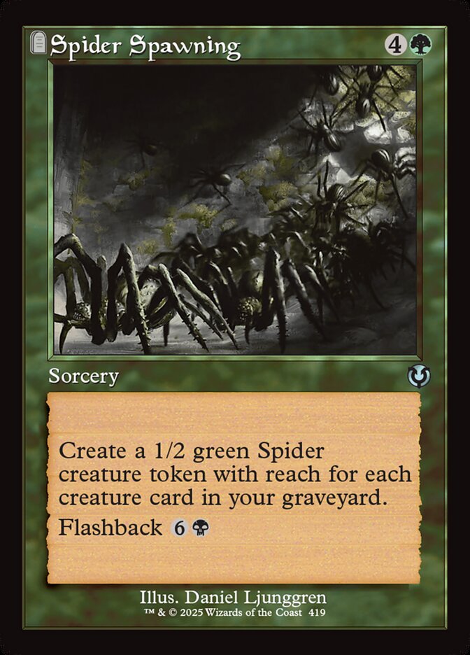 Spider Spawning (Retro Frame)