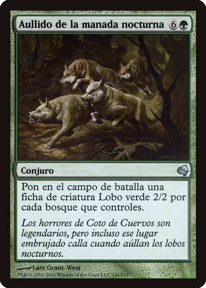 Howl of the Night Pack (Spanish) - "Aullido de la manada nocturna"