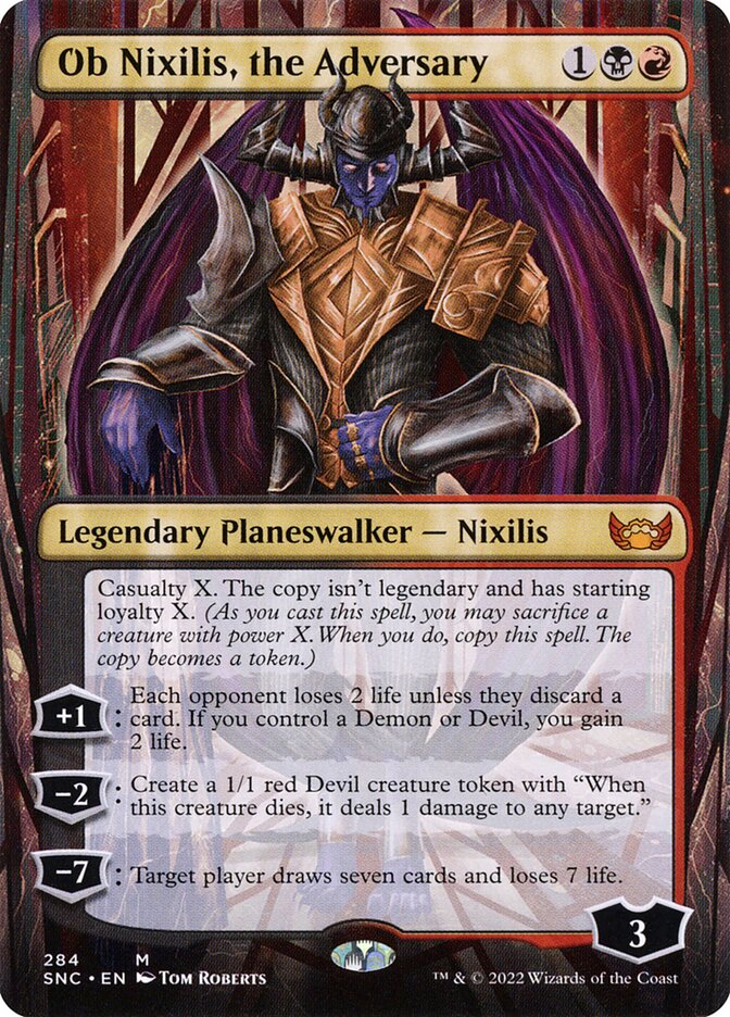 Ob Nixilis, the Adversary (Borderless)